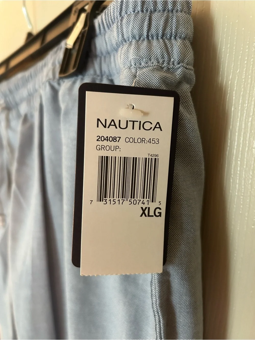 Nautica Light Blue Men's Drawstring Lounge Pants